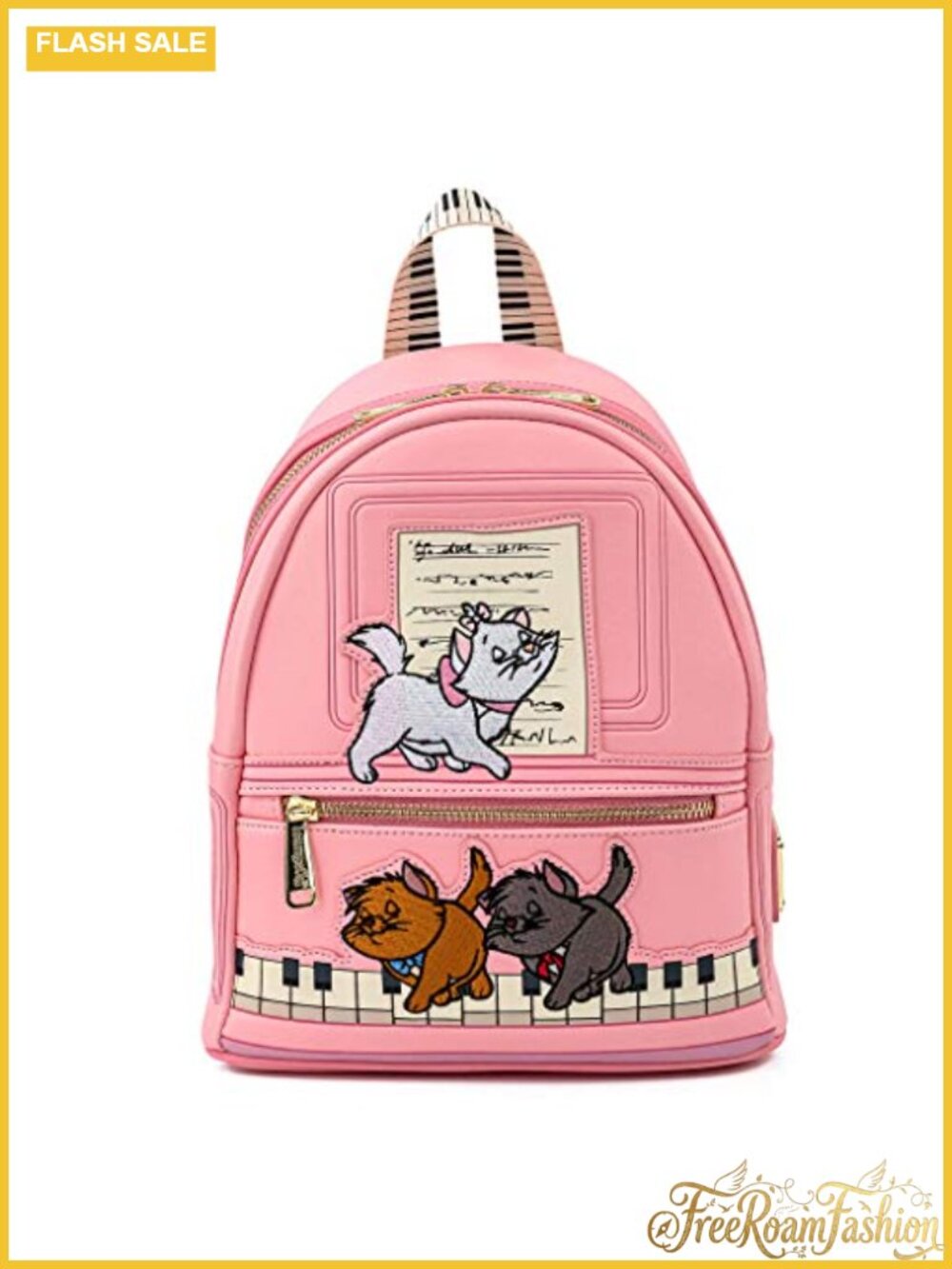 Disney Aristocats Piano Kitties Faux Leather Shoulder Bag Purse